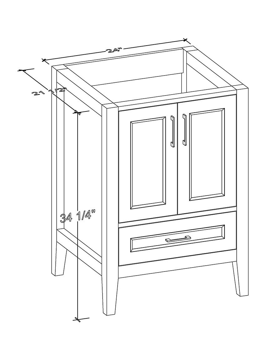 Contessa Collection – Vintage Solid Wood Bathroom Vanity - Image 17