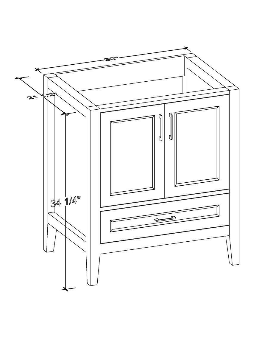 Contessa Collection – Vintage Solid Wood Bathroom Vanity - Image 18