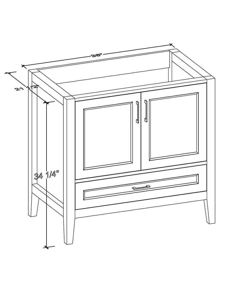 Contessa Collection – Vintage Solid Wood Bathroom Vanity - Image 19