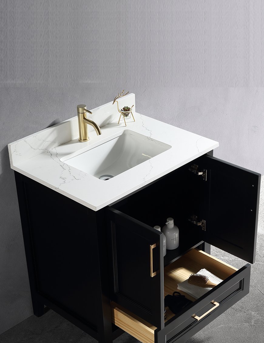 Contessa Collection – Vintage Solid Wood Bathroom Vanity - Image 5