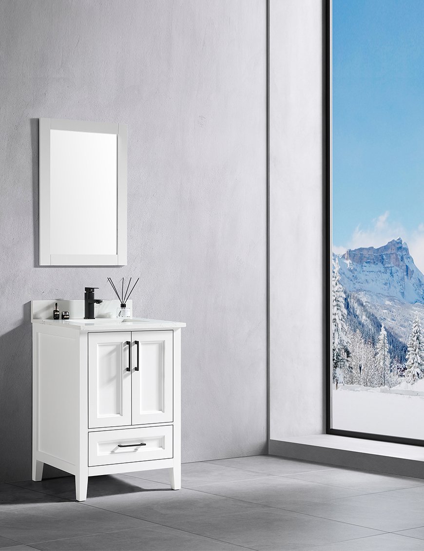 Contessa Collection – Vintage Solid Wood Bathroom Vanity - Image 8