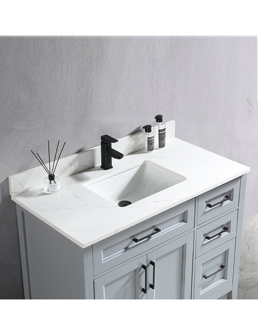 Contessa Collection – Vintage Solid Wood Bathroom Vanity - Image 14