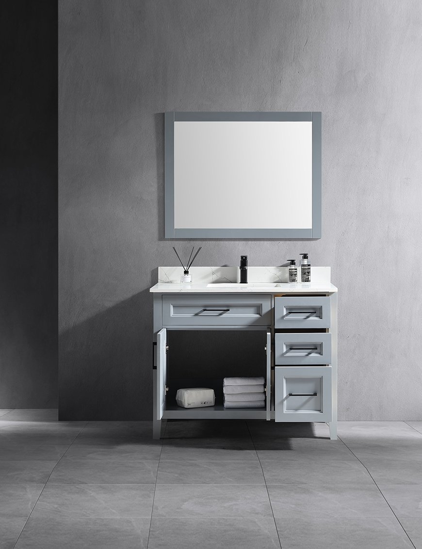 Contessa Collection – Vintage Solid Wood Bathroom Vanity - Image 16